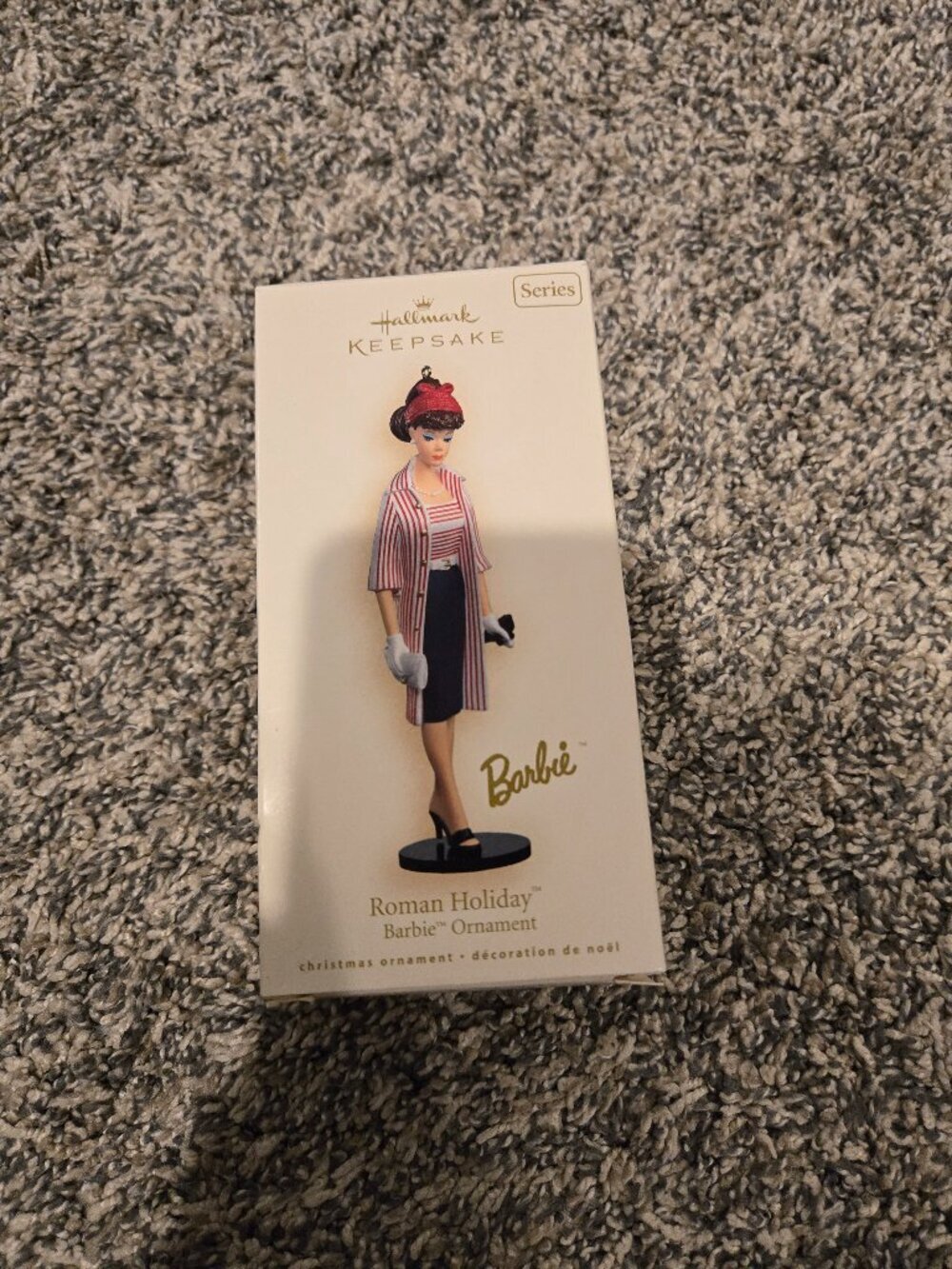 Hallmark Roman Holiday Barbie Christmas Ornament 2007